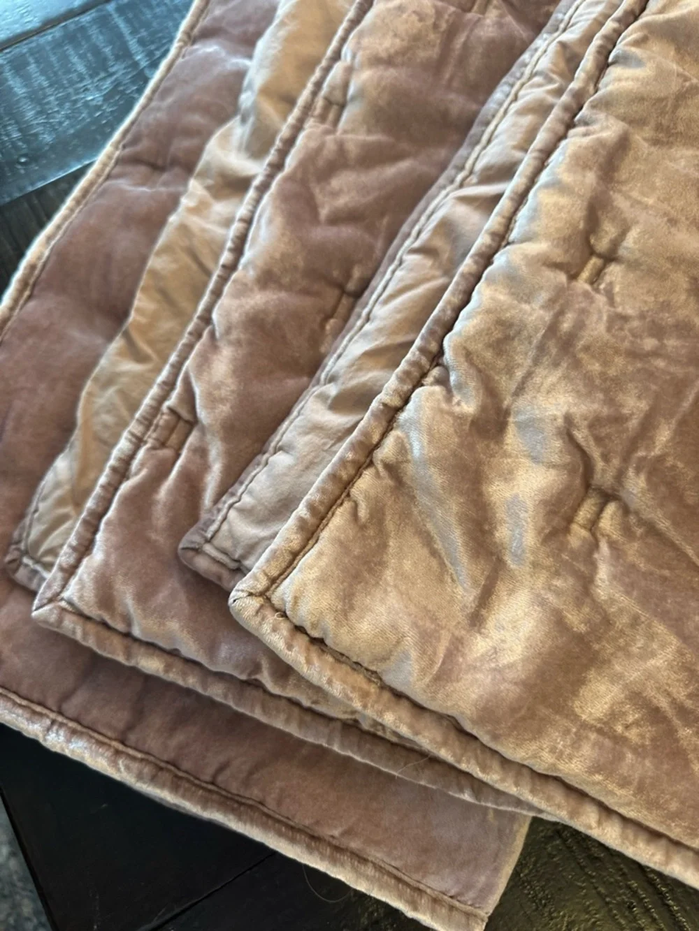 3 West Elm Euro Velvet Shams